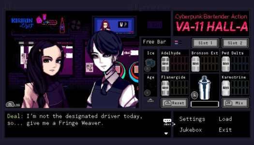 Let’s meet up at VA-11 HALL-A on Nintendo Switch
