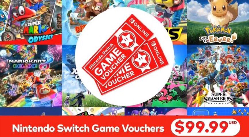 Nintendo Switch game vouchers available now with the online service ...