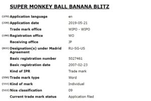 Trademark for Banana Blitz