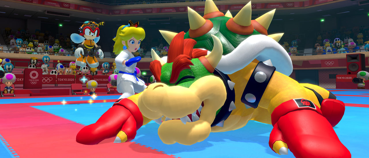 Peach VS. Bowser Karate