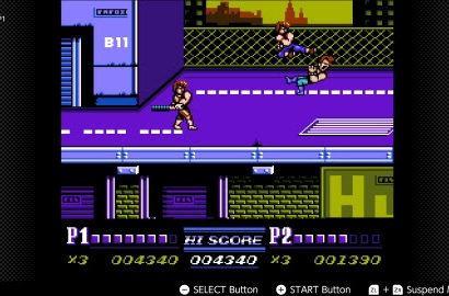 Double Dragon II: The Revenge on the Nintendo Switch NES library