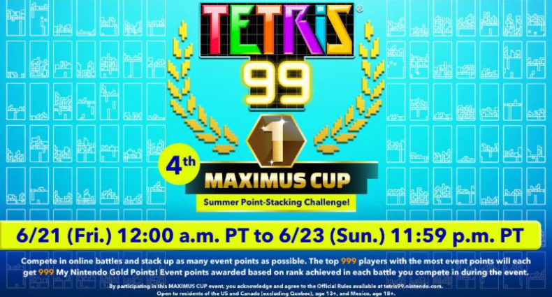 Nintendo Switch - Tetris 99 4th Maximum