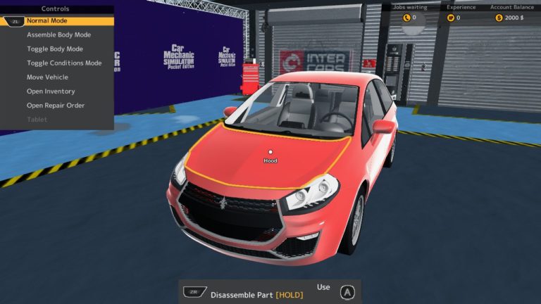 car mechanic simulator switch