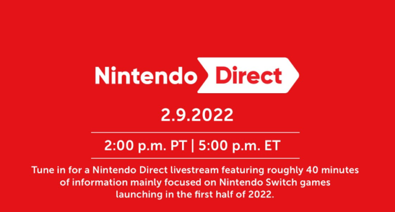 Nintendo Direct Feb 2022