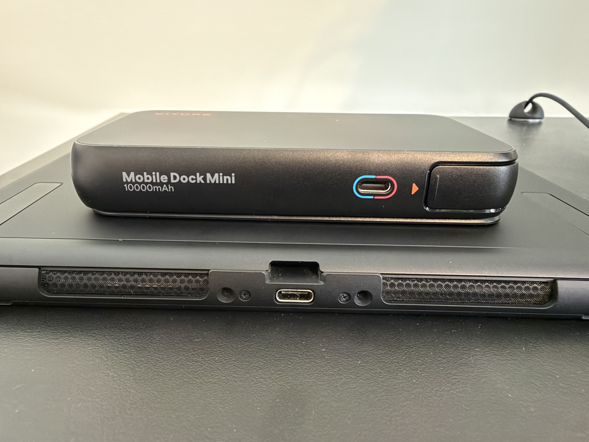 VITURE Mobile Dock Mini Attached to a Nintendo Switch 2